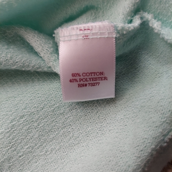 SO Full Zip Hoodie Colorblock Light Gray Heather & Teal Size Large Sweatshirt - Picture 10 of 14